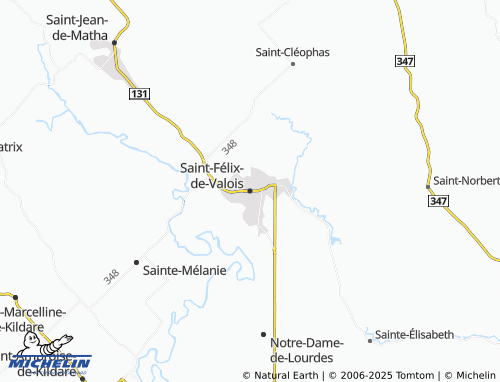 MICHELIN Saint-Félix-de-Valois map - ViaMichelin