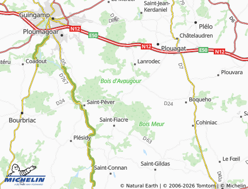 MICHELIN Senven map - ViaMichelin
