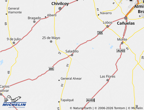 Mappa MICHELIN Saladillo - ViaMichelin