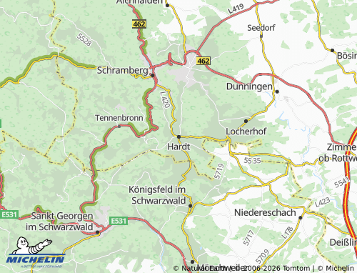 MICHELIN Hardt map - ViaMichelin