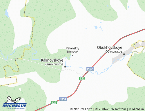 MICHELIN-Landkarte Yelanskiy - ViaMichelin