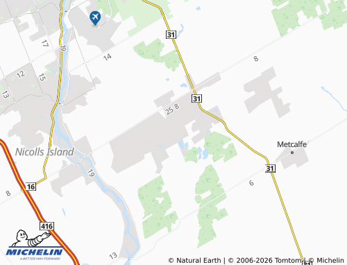 Mapa MICHELIN Manotick Station - ViaMichelin