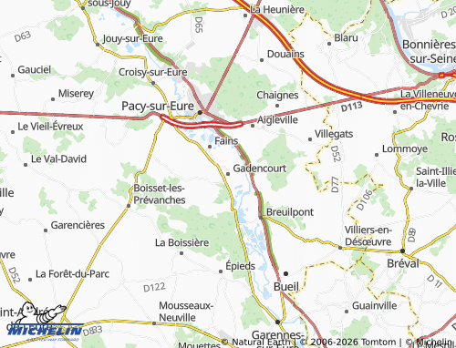 MICHELIN Gadencourt map - ViaMichelin
