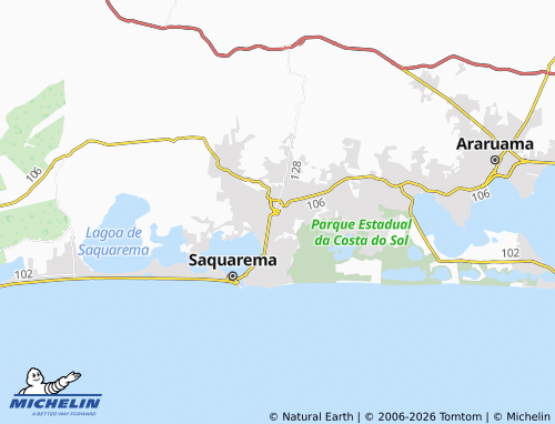 MICHELIN Bacaxá map - ViaMichelin
