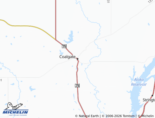 Mapa MICHELIN Coalgate - ViaMichelin