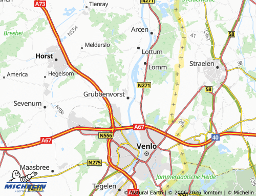 Mapa MICHELIN Grubbenvorst - ViaMichelin