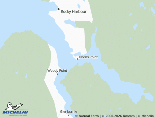 Mappa MICHELIN Norris Point - ViaMichelin