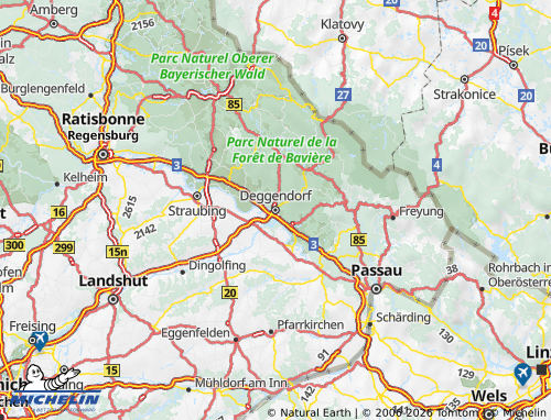 MICHELIN Deggendorf map - ViaMichelin