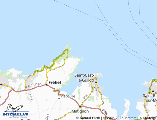MICHELIN La Latte map - ViaMichelin