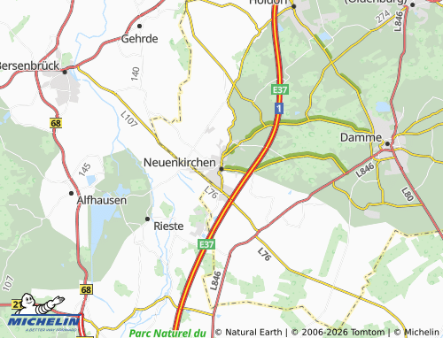 MICHELIN Neuenkirchen-Vörden map - ViaMichelin