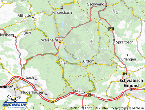 MICHELIN-Landkarte Rienharz - ViaMichelin