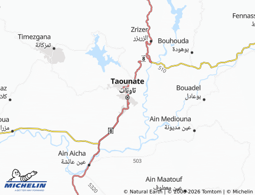 MICHELIN Tawnat map - ViaMichelin