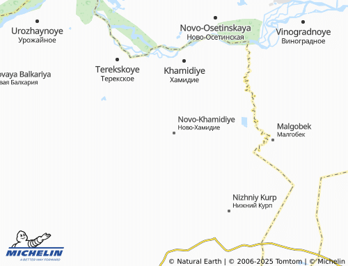 MICHELIN Novo-Khamidiye map - ViaMichelin