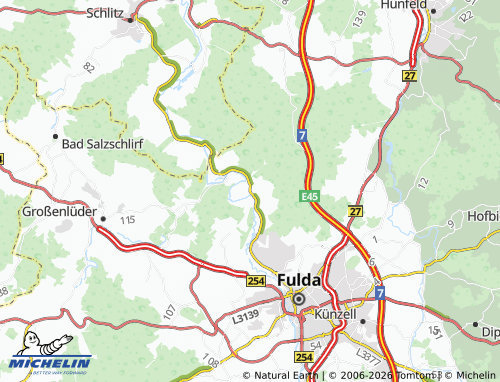 MICHELIN Kämmerzell map - ViaMichelin