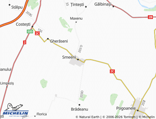 MICHELIN-Landkarte Smeeni - ViaMichelin