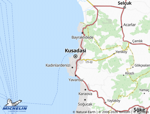MICHELIN Dağ map - ViaMichelin