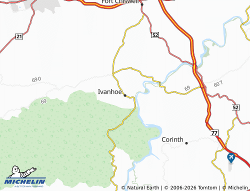 Carte MICHELIN Ivanhoe - ViaMichelin