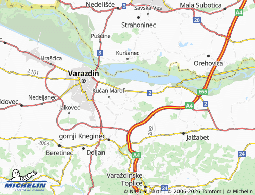 MICHELIN-Landkarte Trnovec Bartolovečki - ViaMichelin