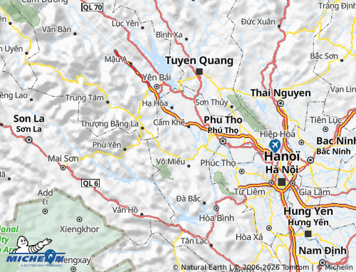 MICHELIN-Landkarte Yên Lập - ViaMichelin