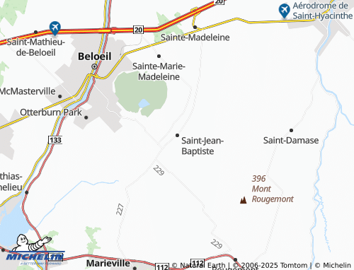 Carte MICHELIN Saint-Jean-Baptiste - ViaMichelin