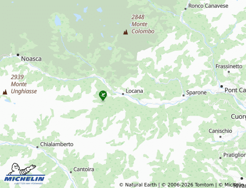 Mapa MICHELIN Locana - ViaMichelin