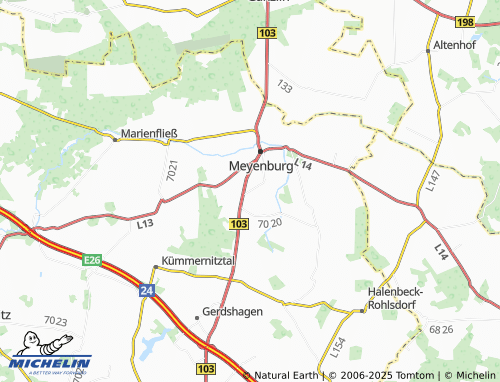 MICHELIN Bergsoll map - ViaMichelin
