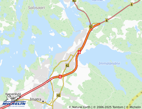 MICHELIN Vuoksenniska map - ViaMichelin