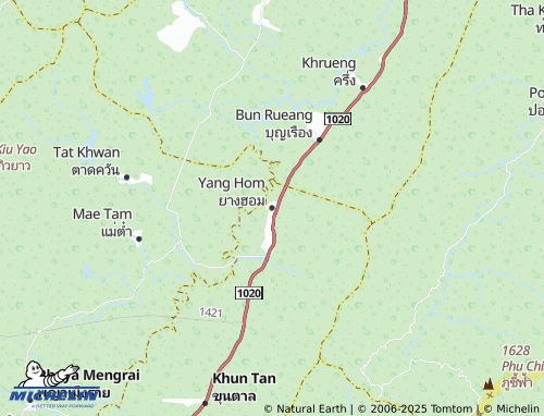 MICHELIN Yang Hom map - ViaMichelin