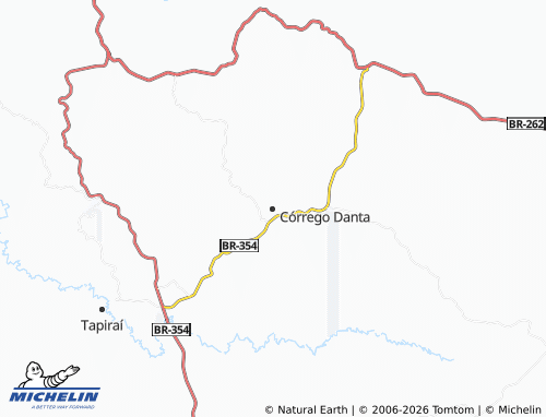 Mapa MICHELIN Córrego Danta - ViaMichelin