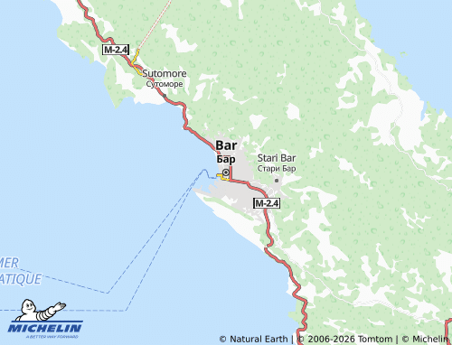 MICHELIN Bar map - ViaMichelin