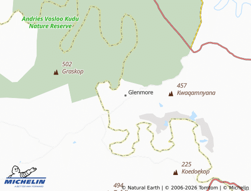 MICHELIN-Landkarte Glenmore - ViaMichelin