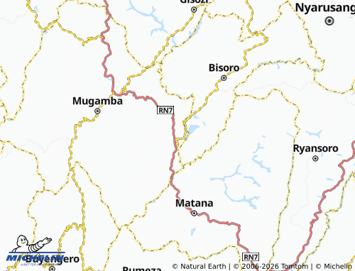 Mappa MICHELIN Gasenyi - ViaMichelin