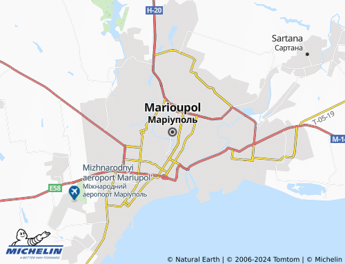 MICHELIN Mariupol map - ViaMichelin