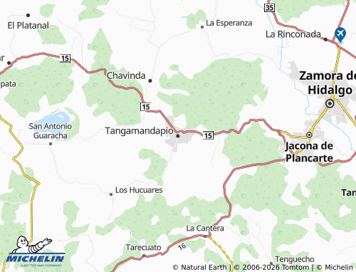 Mapa MICHELIN Tangamandapio - ViaMichelin