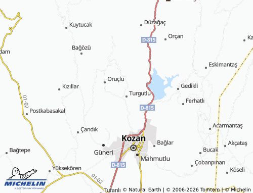 MICHELIN Turgutlu map - ViaMichelin