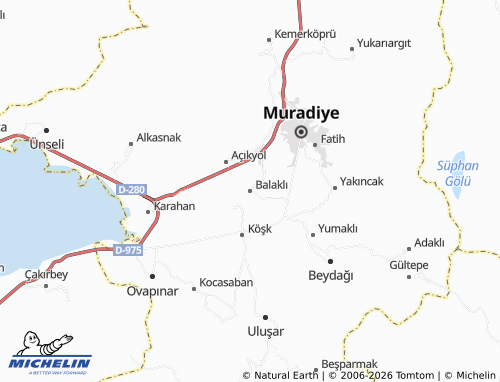 MICHELIN Balaklı map - ViaMichelin