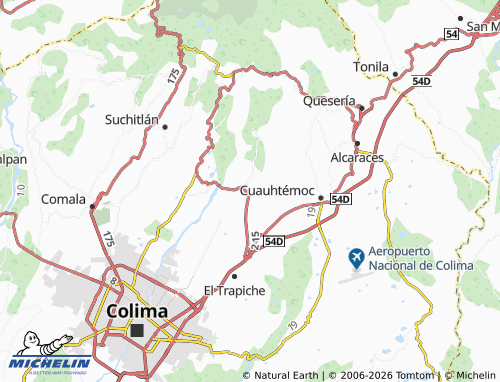 MICHELIN El Ocotillo map - ViaMichelin