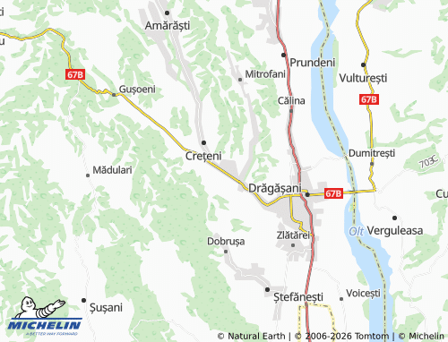 MICHELIN Sutești map - ViaMichelin
