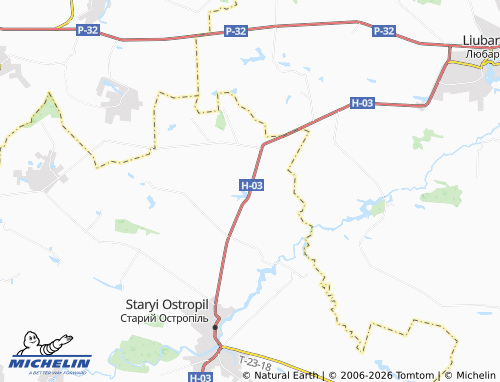 Carte MICHELIN Vyshnopil - ViaMichelin