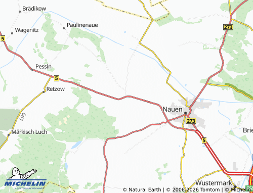MICHELIN Berge map - ViaMichelin