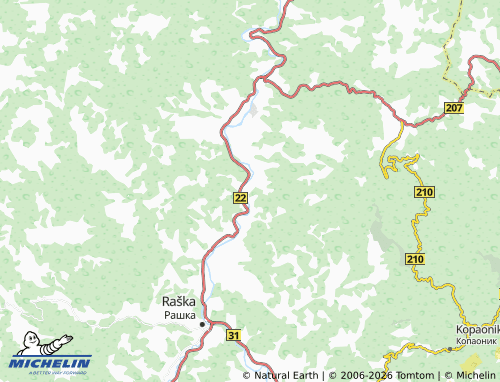 Carte MICHELIN Brvenik - ViaMichelin