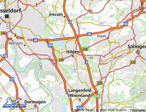 MICHELIN Hilden map - ViaMichelin