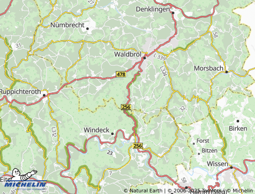 Carte MICHELIN Spurkenbach - ViaMichelin