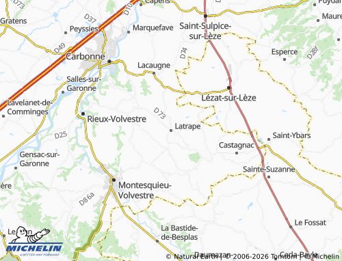 Mapa MICHELIN Latrape - ViaMichelin