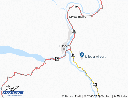 MICHELIN Lillooet map - ViaMichelin