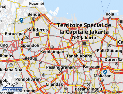 MICHELIN Kedoya Selatan map - ViaMichelin