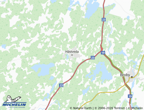 MICHELIN Hästveda map - ViaMichelin