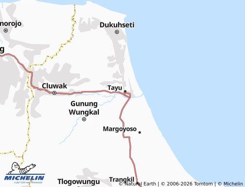 MICHELIN Tayu Kulon map - ViaMichelin