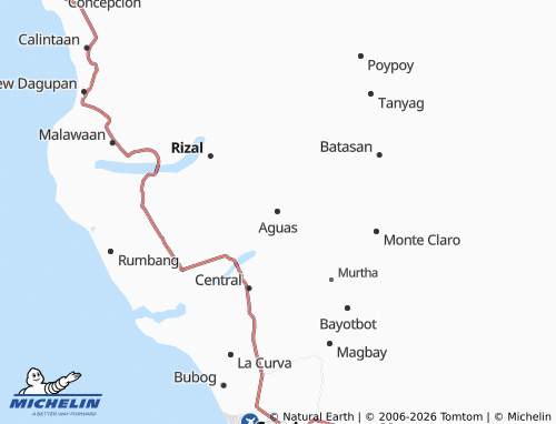MICHELIN Aguas map - ViaMichelin