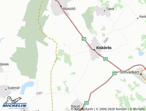 Mappa MICHELIN Agárhalom - ViaMichelin